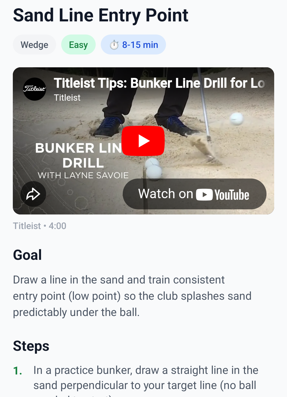 Drill detail with video