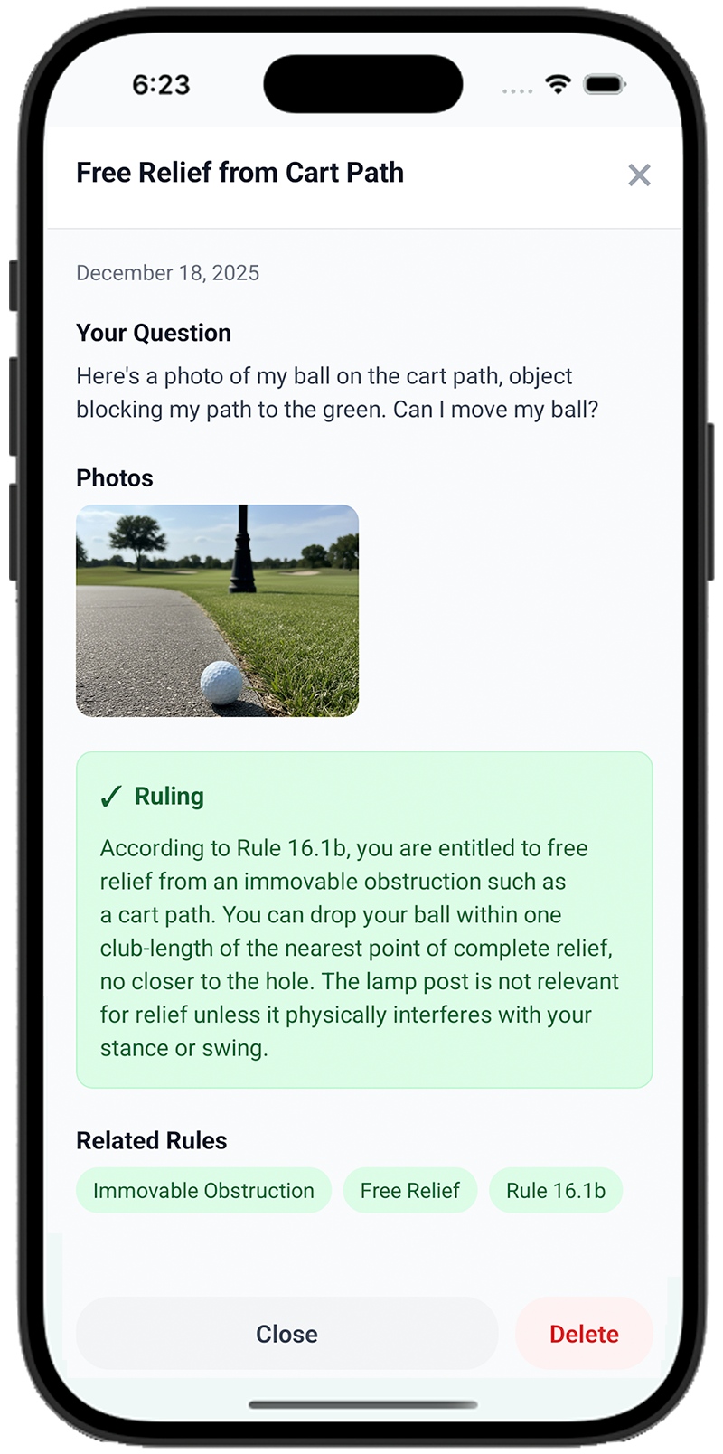 Practice Caddie app showing Today screen with AI-generated practice plan